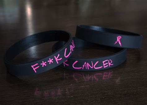 New "F**K Cancer" wristbands to support breast cancer charity