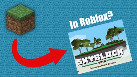 Minecraft Skyblock In Roblox?! - YouTube