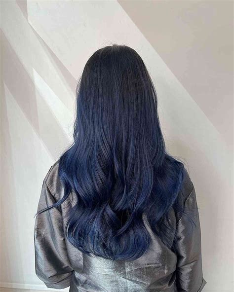 Dark Grey Blue Hair