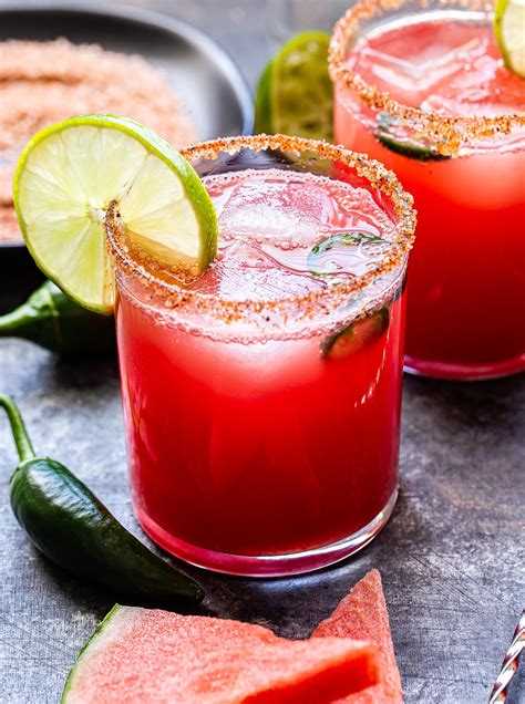 Spicy Watermelon Margaritas - Recipe Runner