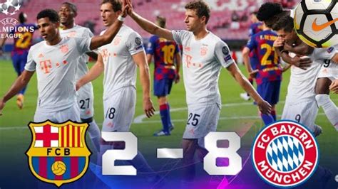 barcelona vs bayern 2-8 Resumen Goleada al Barcelona (CUARTOS DE FINAL ...