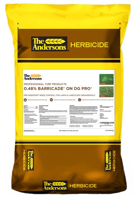 Andersons Barricade Professional-Grade Granular Pre-Emergent Weed Control, 40 lb - Covers 12,880 ...