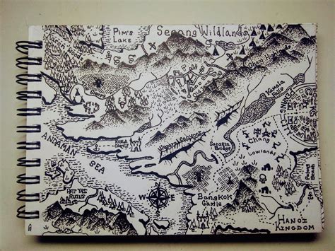 another fantasy map I created! all feedback welcome! : r/learnart