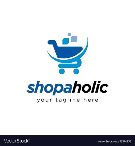 Shopping cart logo design inspiration Royalty Free Vector