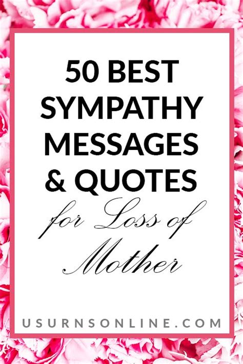 50 Best Sympathy Messages & Quotes for Loss of Mother » US Urns Online