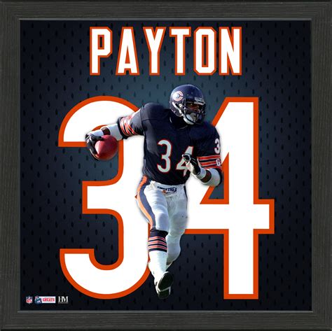 Walter Payton Jersey Number Frame