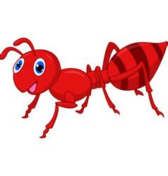 Happy ant cartoon Royalty Free Vector Image - VectorStock