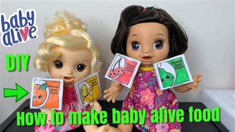 How To Make Baby Alive Food DIY doll food - YouTube