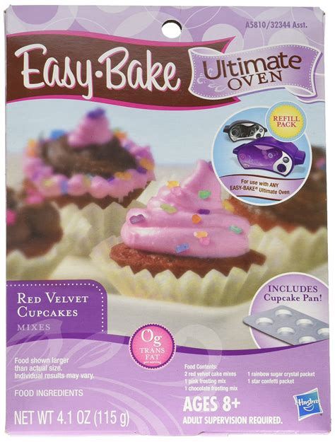 Easy Bake Ultimate Oven Red Velvet Cupcakes Refill Pack Playset, 4.1 oz ...