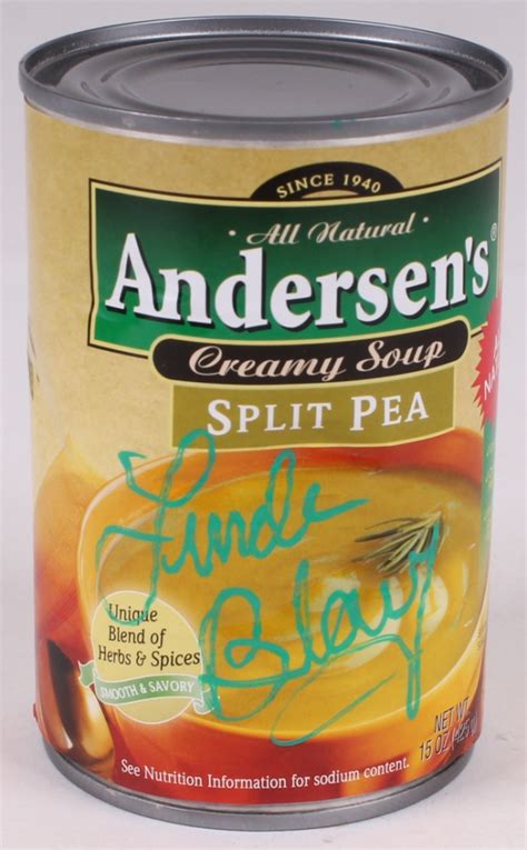 Linda Blair Signed Split Pea Soup Can (MAB Hologram) | Pristine Auction