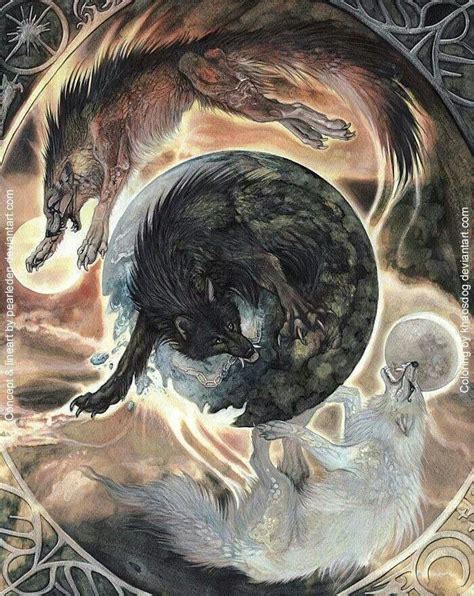 Wolf moon | Lobo arte, Ragnarok mitologia, Mitologia nórdica