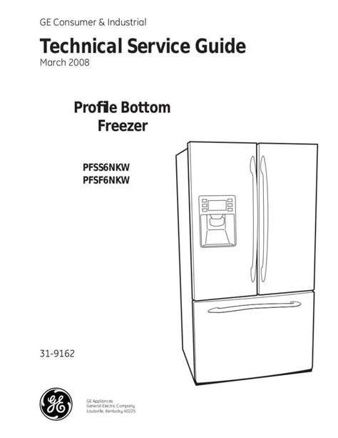 G E Profile Refrigerator Manual