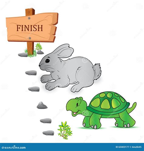 Clipart Hare And Tortoise Race