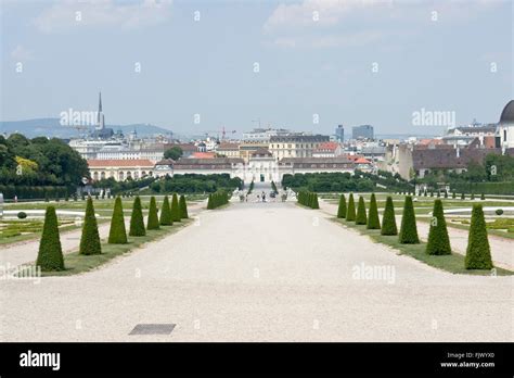 Belvedere gardens in Vienna Stock Photo - Alamy