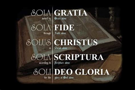 Sola - Martin Luther's Five 'Solas' (1) Sola Scriptura - According to Scripture Alone - St. Ouen ...