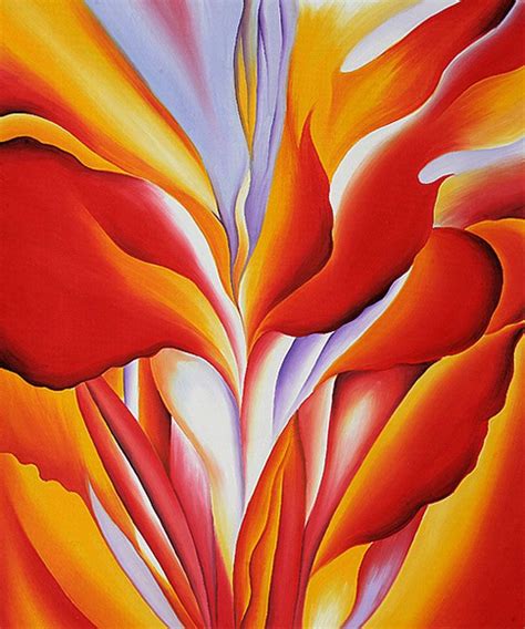 Canna roja. Pintura de Georgia O'keeffe. | Georgia o keeffe paintings ...