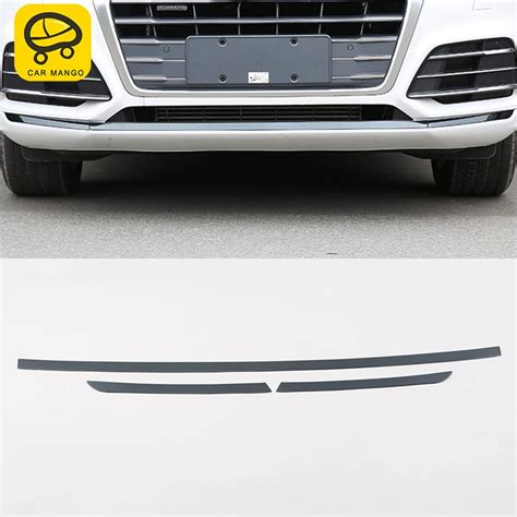 CARMANGO For Audi Q5 2018 Accessories Stainless Steel ABS front Rear Bumper Skid Guard Molding ...