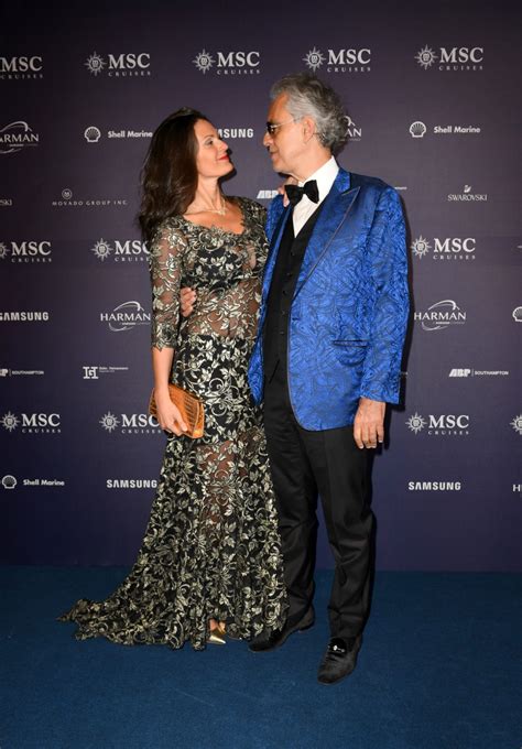 Andrea Bocelli’s glam wife steals the show in semi-sheer lace dress on red carpet - Starts at 60