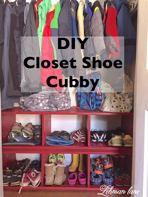 DIY: Closet Shoe Cubby - Lehman Lane