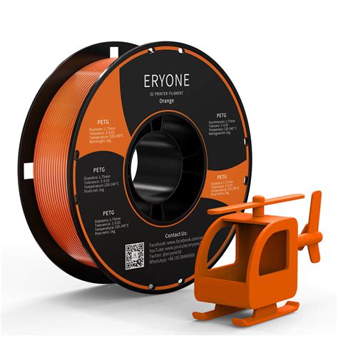 Bundle Sale- ERYONE PETG&Carbon Fiber PETG 3D Filament 1kg +FREE SHIPP