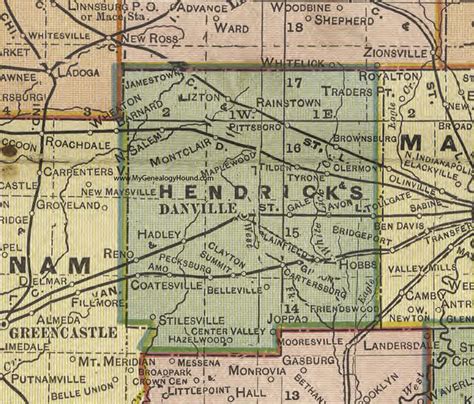 Map Of Hendricks County Indiana - Hiking In Map