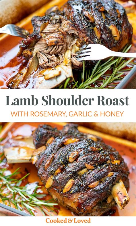 Slow-Cooked Lamb Shoulder With Rosemary Garlic & Honey - Recipe Concepts