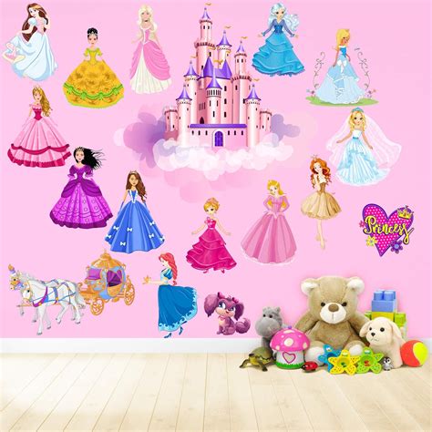 Amazon.com: Princess Wall Decals for Kids-Rooms: Baby