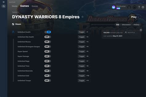 DYNASTY WARRIORS 8 Empires Cheats and Trainer for Steam - Trainers ...