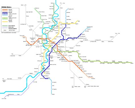 Large detailed metro map of Rome city. Rome city large detailed metro map | Vidiani.com | Maps ...