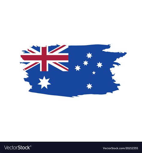 Australia flag Royalty Free Vector Image - VectorStock