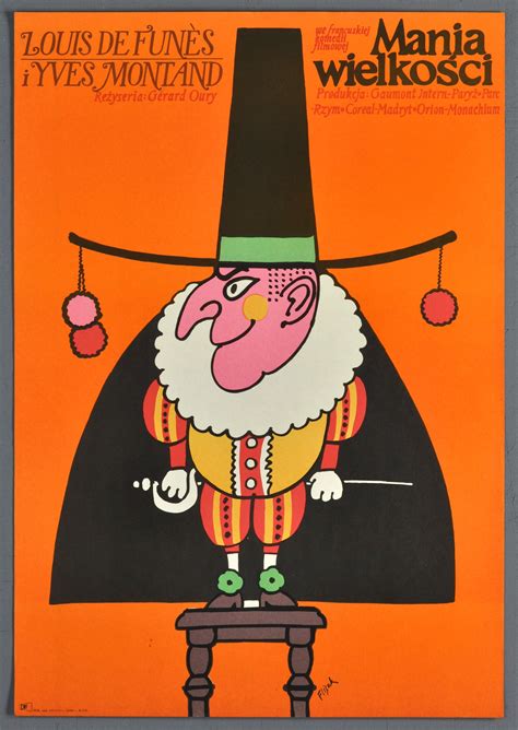 La Folie Des Grandeurs ORIGINAL 1972 Vintage Polish Movie Poster Louis ...