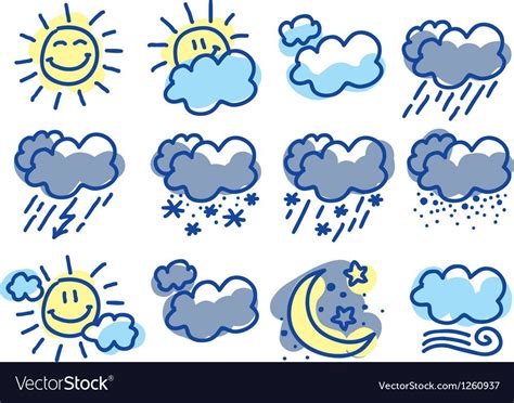 Weather Symbols, Free Preview, Adobe Illustrator, Smurfs, White ...