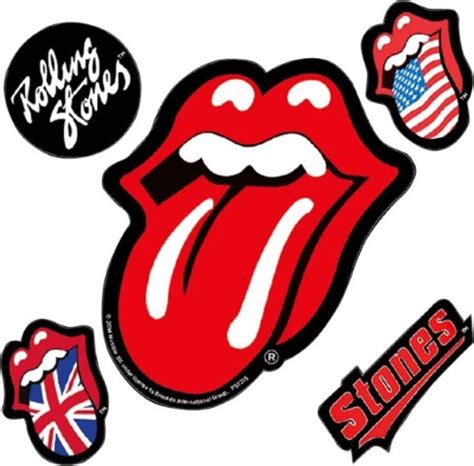 Rolling Stones 5 vinyl stickers - RockArt Shop