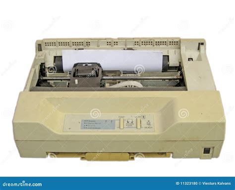 Dot matrix printer stock photo. Image of white, tape - 11323180