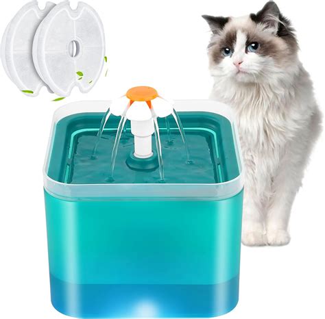 Cat Water Fountain, 67oz/2L Automatic Pet Water Fountain 2021 Upgraded ...