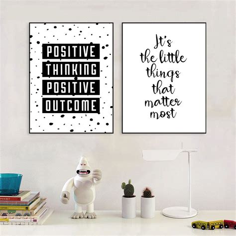 Nordic Style Painting for Living Room Bedroom Decor Canvas Painting Smile Simple Quote ...