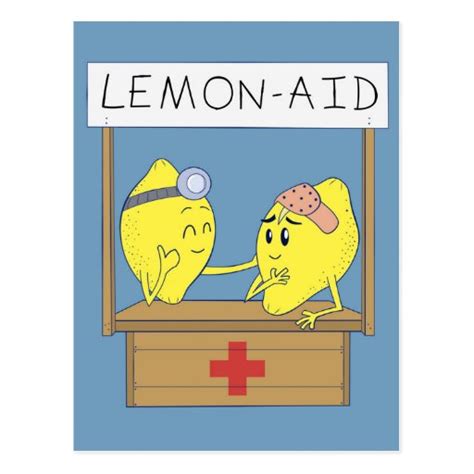 Lemon Aid Postcard | Zazzle