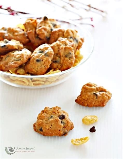 Cornflake Chocolate Chip Cookies 玉米片巧克力粒曲奇 - Anncoo Journal