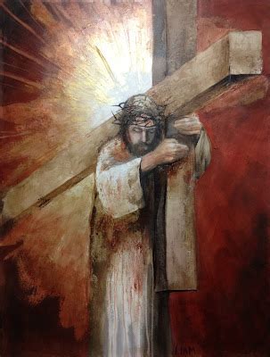 Liam Jones Fine Art: Jesus Carrying The Cross