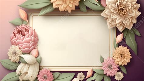 Mothers Day Flowers Border Vintage Powerpoint Background For Free Download - Slidesdocs