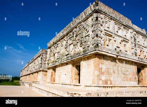 Governor's Palace at Uxmal, Mexico Stock Photo - Alamy