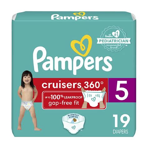 Pampers Cruisers 360 Fit Jumbo Pack Diapers Size 5 - Shop Diapers & Potty at H-E-B