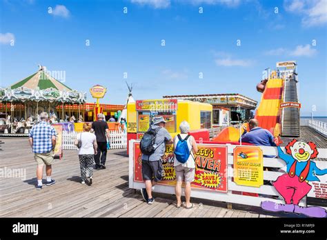 Great Yarmouth Britannia Pier with fairground rides fun fair rides ...