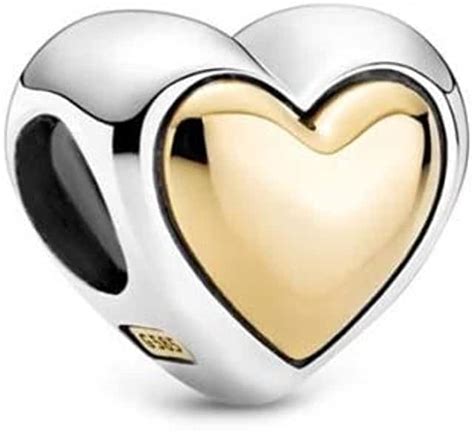 Pandora 9CT Yellow Gold Heart CharmBest Selling Jewellery Charms in UK ...