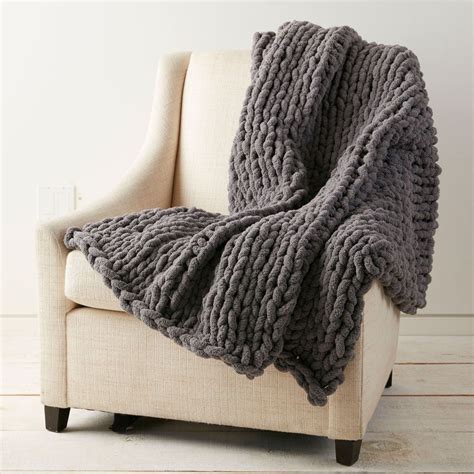 Loops & Threads® Jumbo Wood Knitting Needles | Big yarn blanket ...