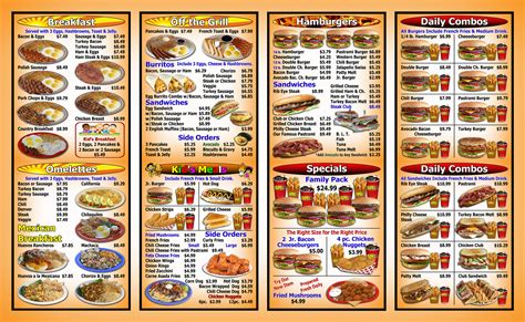 Menu - Tom's Jr. Restaurant