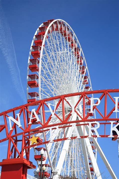 Chicago Navy Pier Ferris Wheel Stock Photo - Image of colors, chicago: 19059438