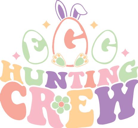 Hunting crew, easter egg hunter squad free svg file - SVG Heart