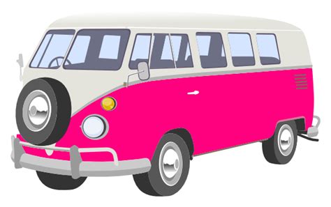 Pink Camper Van Clip Art at Clker.com - vector clip art online, royalty ...