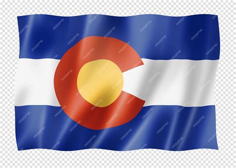 Premium PSD | Colorado flag usa